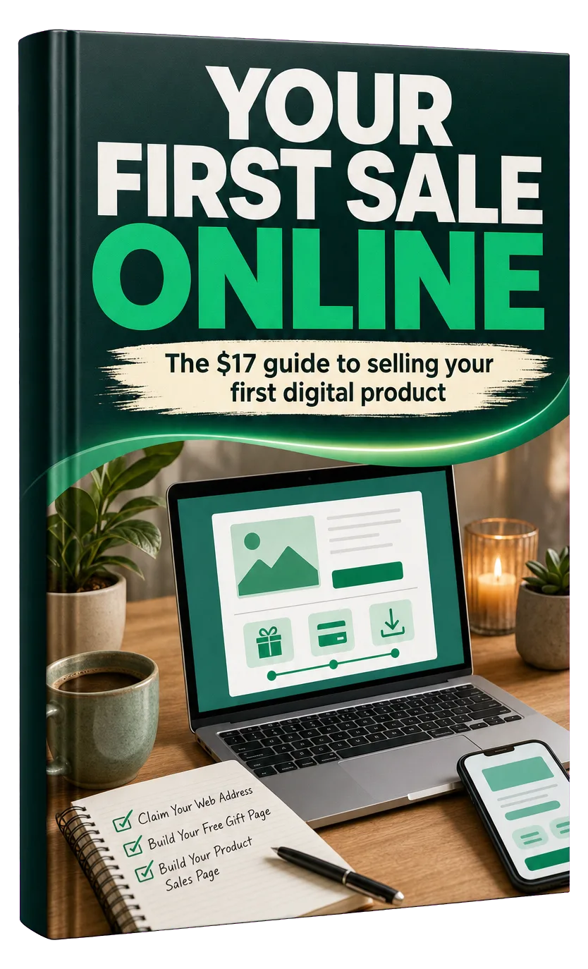 Your First Sale Online product mockup