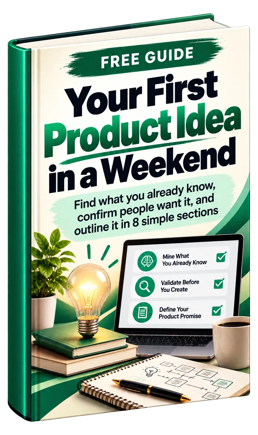 Your First Product Idea in a Weekend free guide cover